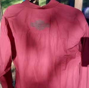 Harley davidson mens size large  button up shirt Workwear Biker Shirt